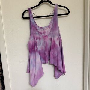 We The Free Flowy Tank Top – Ice Dyed Blue & Lavender – Size Small